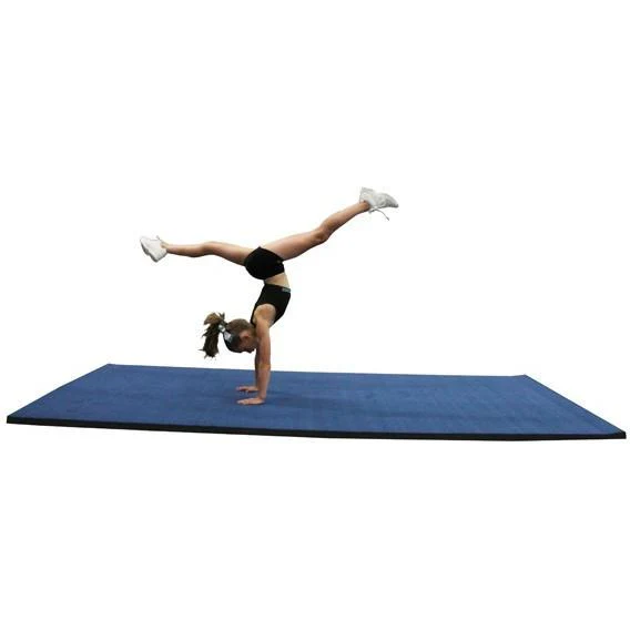 12 metre Cannons UK Rollaway Gymnastics Wrestling Martial Arts Mat Vinyl Top Blue or Black - Image 3