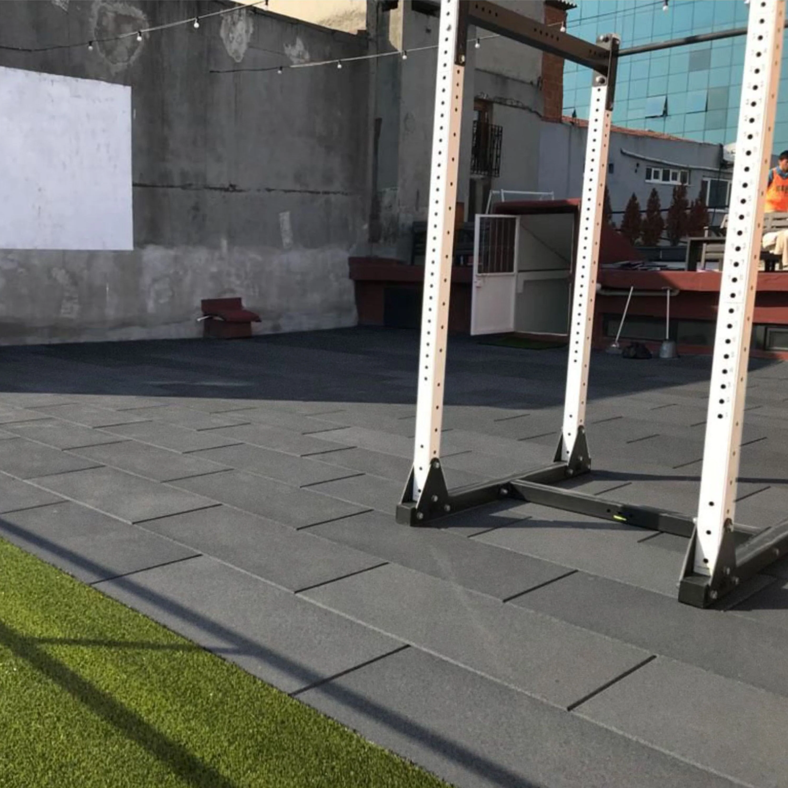 27m2 double garage package, BeFit Flatline Grey Rubber Gym Flooring