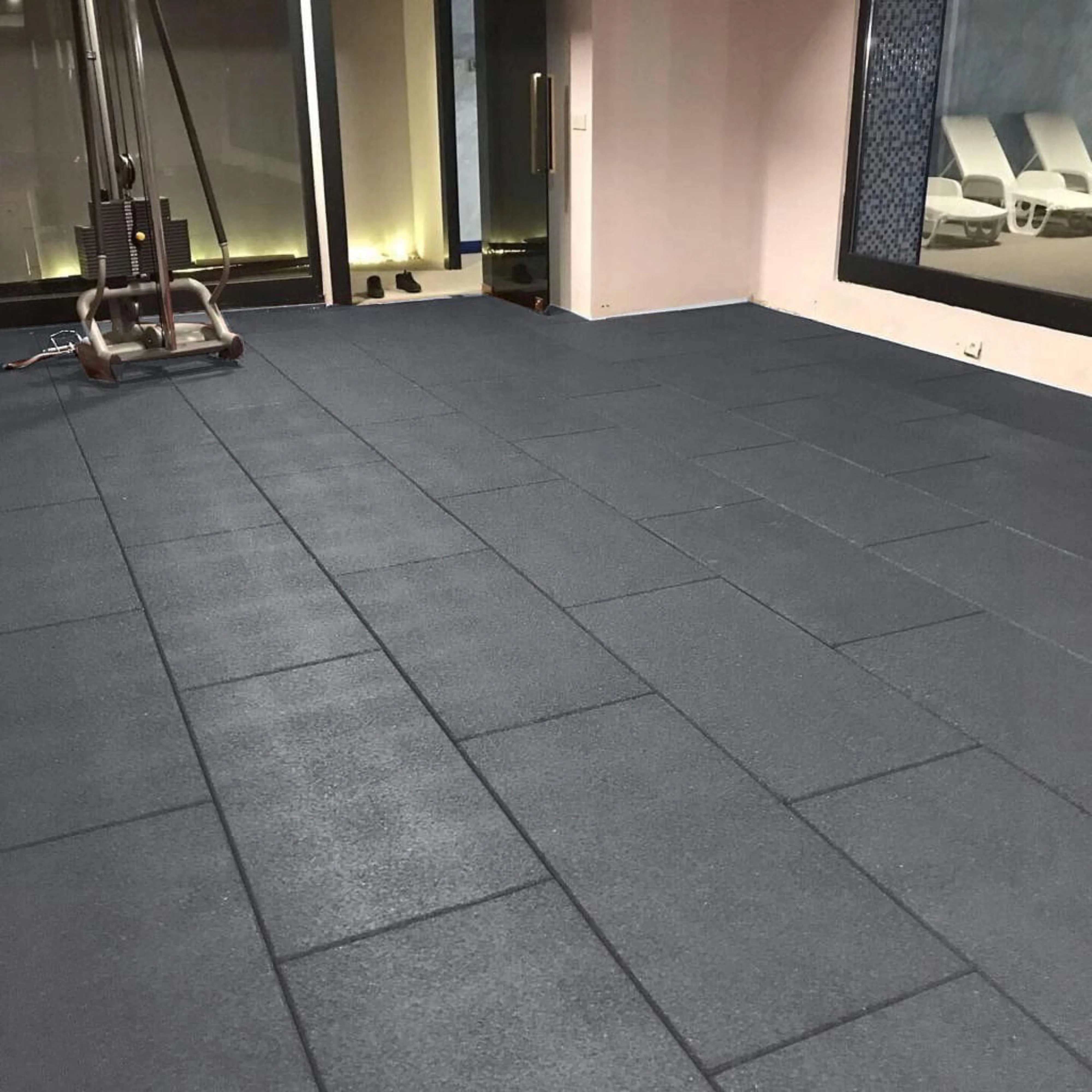 45m2 triple garage package, BeFit Flatline Grey Rubber Gym Flooring - Image 2