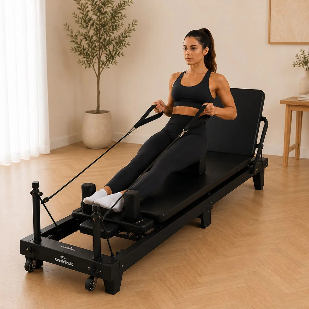 Cannons UK Home Pilates Reformer Bed | Foldable Pilates Machine - Image 17