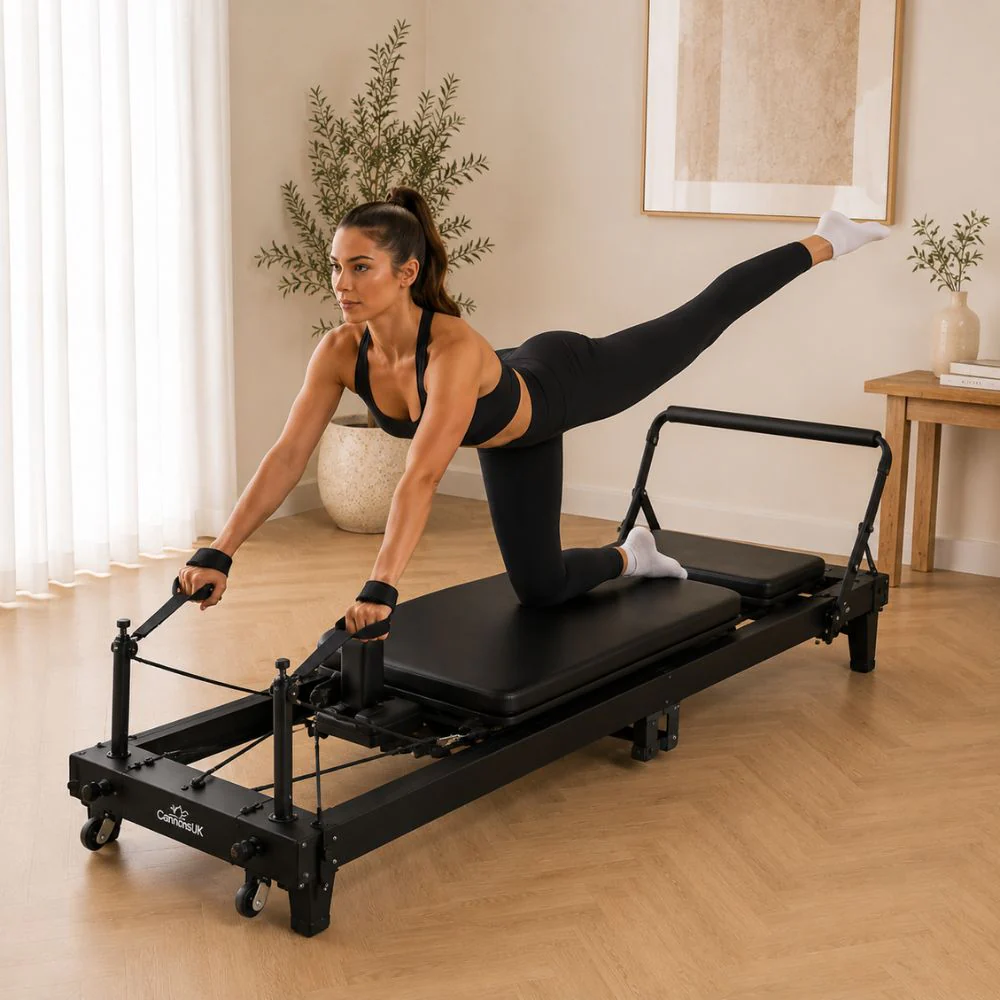 Cannons UK Home Pilates Reformer Bed | Foldable Pilates Machine - Image 24