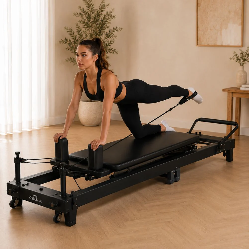 Cannons UK Home Pilates Reformer Bed | Foldable Pilates Machine - Image 26