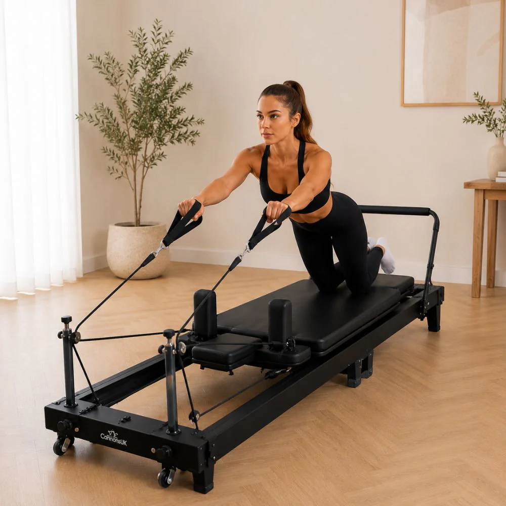 Cannons UK Home Pilates Reformer Bed | Foldable Pilates Machine - Image 30