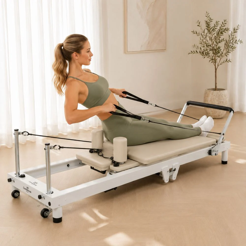 Cannons UK Home Pilates Reformer Bed | Foldable Pilates Machine - Image 6