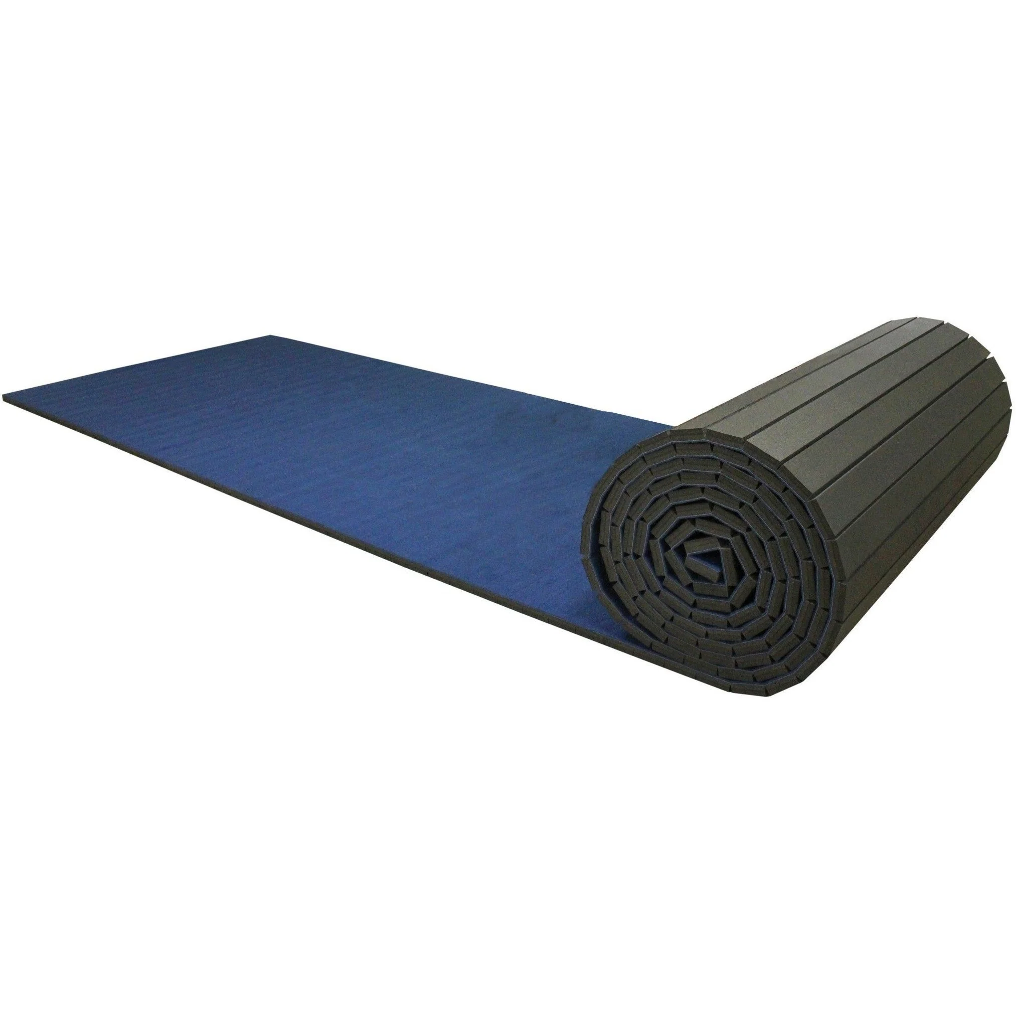 2 x 3 metre Cannons UK Rollaway Gymnastics Wrestling Martial Arts Mat Carpet Top Blue or Black - Image 3